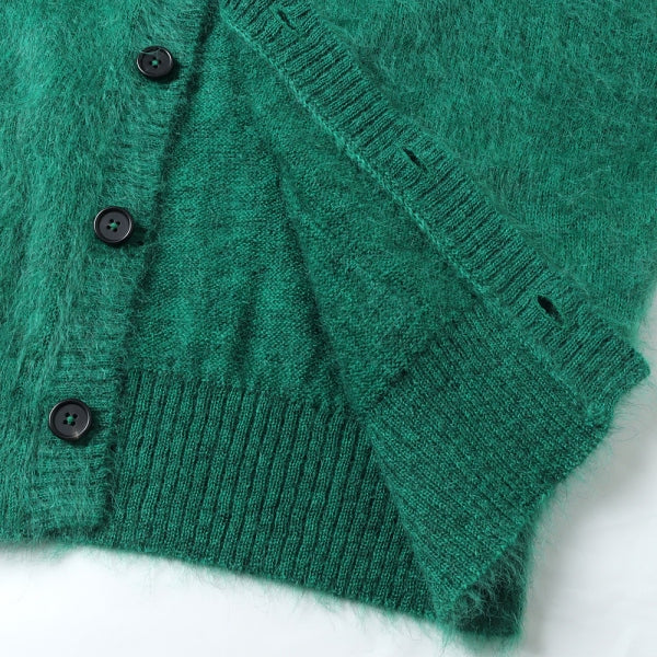 Brushed Wool Mohair Cardigan