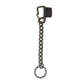 CARABINER CHAIN KEY RING BRASS