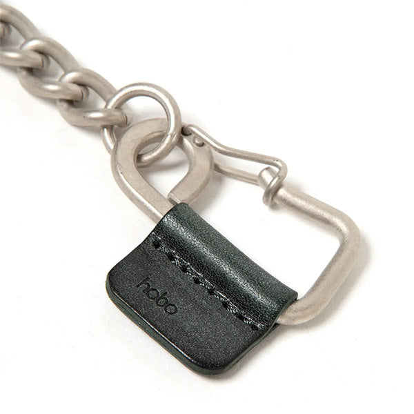 CARABINER CHAIN KEY RING BRASS