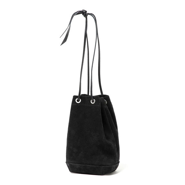 DRAWSTRING POUCH COW SUEDE