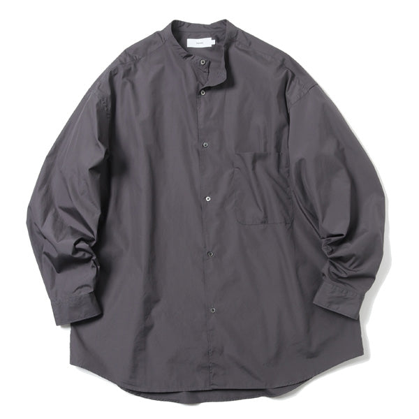 Graphpaper） Broad L/S Oversized Band Collar Shirt (GM231-50081B
