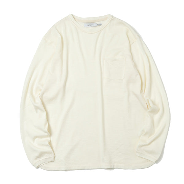 nonnative DWELLER L/S TEE W/N/P HEAVY JERSEY Mt.Breath Wool