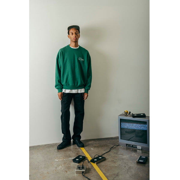 EMBROIDERED LOGO COTTON SWEAT SHIRT_LA VERDE