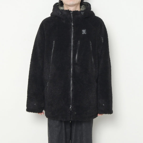 Zipped Coat - Poly Curl Fur