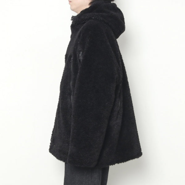 Zipped Coat - Poly Curl Fur