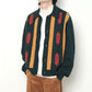 FAUX SUEDE SUEDE RASTA KNIT CARDIGAN