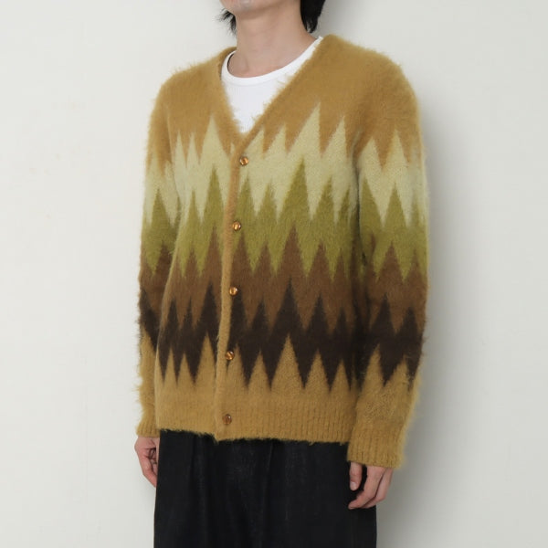 Mohair Cardigan - Zigzag