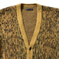 Kid Mohair Leopard Knit Long Cardigan