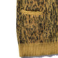 Kid Mohair Leopard Knit Long Cardigan