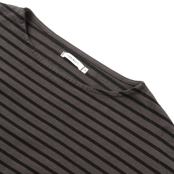 Boat Neck Heavy Border L-S Tee