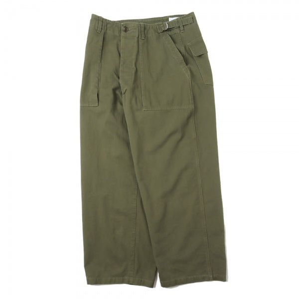 UTILITY PANTS WIDE ORGANIC COTTON HERRINGBONE