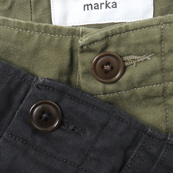 UTILITY PANTS WIDE ORGANIC COTTON HERRINGBONE