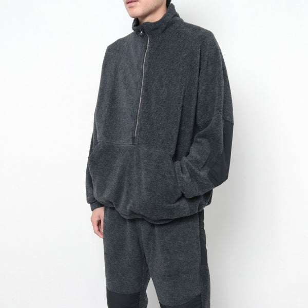 Wool Cashmere Fleece Highneck Pullover