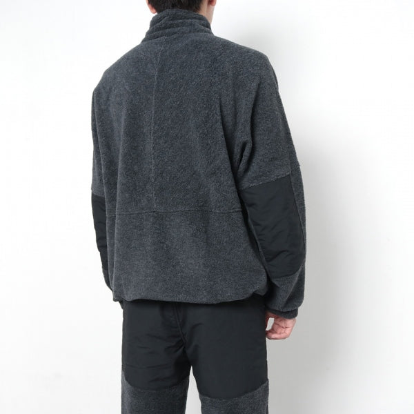 Wool Cashmere Fleece Highneck Pullover