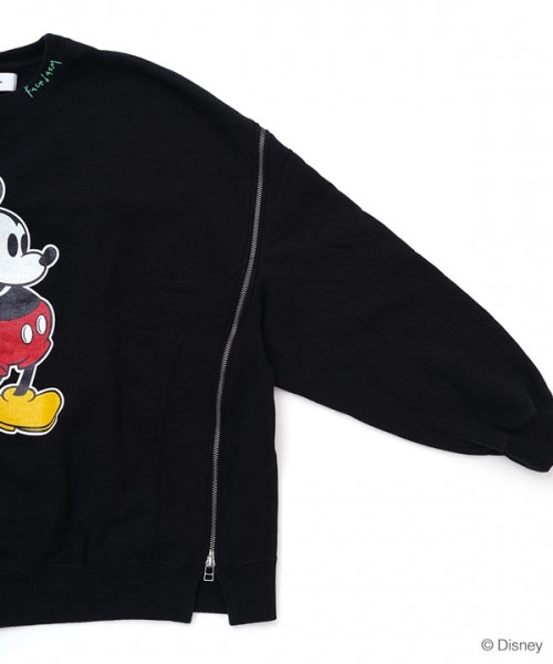 MICKEY ZIPPER CREWNECK