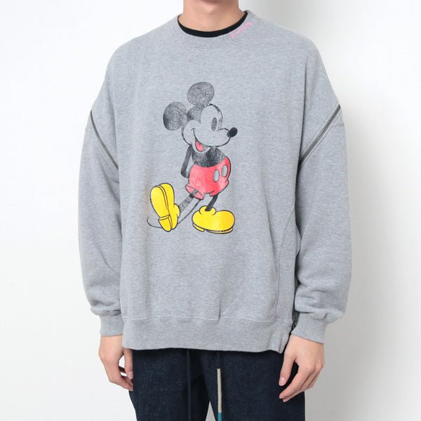 MICKEY ZIPPER CREWNECK