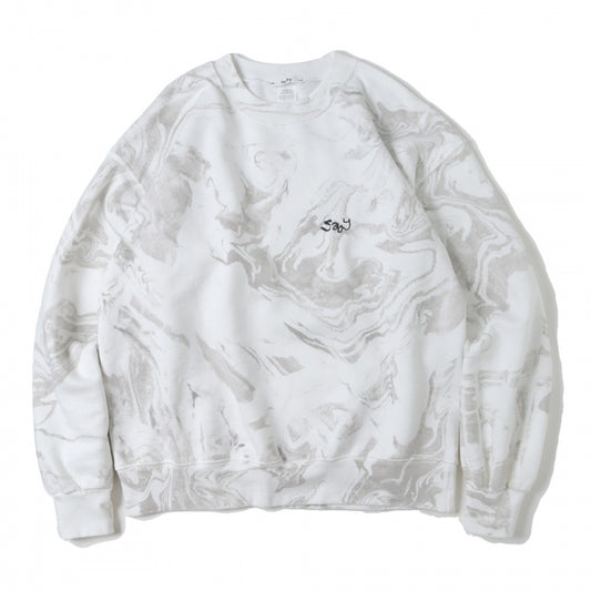 WABI SABI CREW NECK SWEAT -Marble Dye -