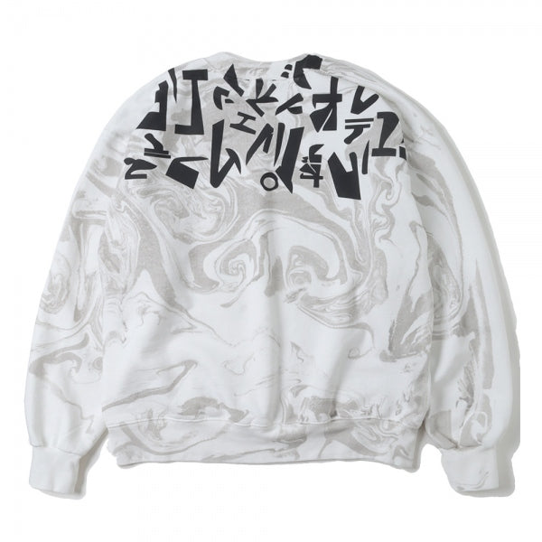 WABI SABI CREW NECK SWEAT -Marble Dye -