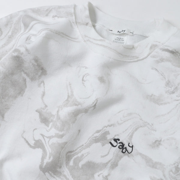 WABI SABI CREW NECK SWEAT -Marble Dye -