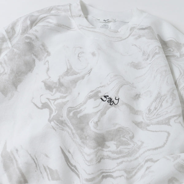 WABI SABI CREW NECK SWEAT -Marble Dye -