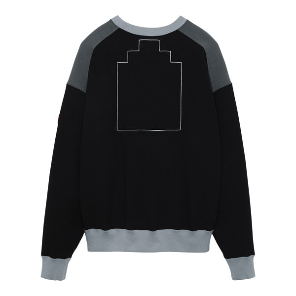 PANEL SHOULDER HEAVY CREW NECK