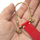 BRASS U-LOCK KEY RING