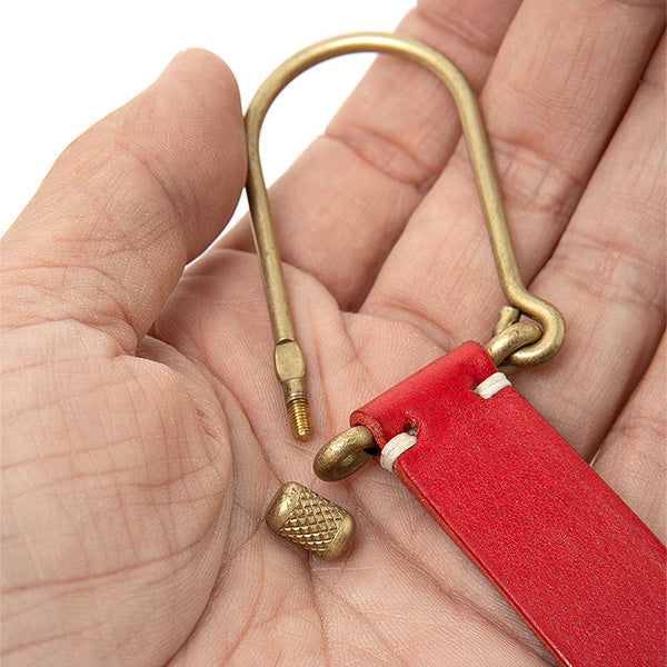 BRASS U-LOCK KEY RING