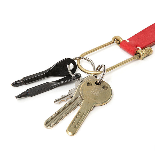 BRASS U-LOCK KEY RING