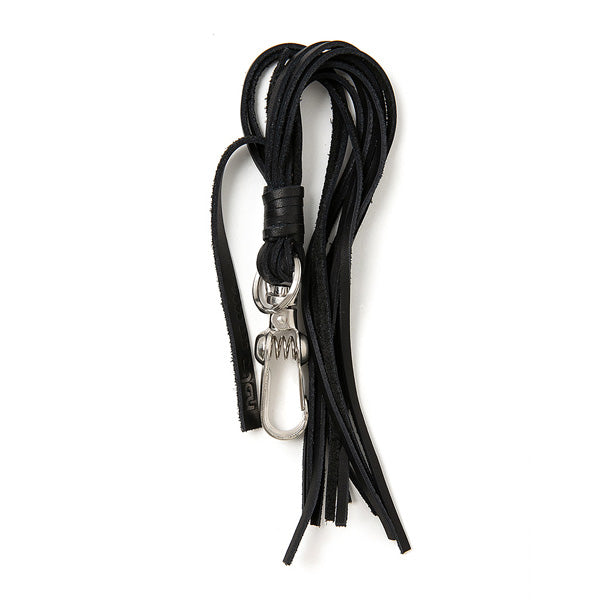 COW LEATHER TASSEL KEY RING