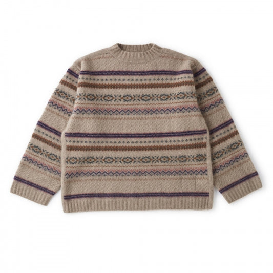 FAIR ISLE MOCK-NECK JUMPER