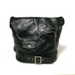 shrink leather shoulder bag