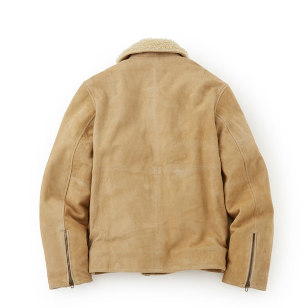 Suede Boa Riders Jacket