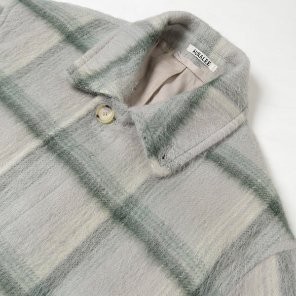 SURI ALPACA SHAGGY CHECK BLOUSON