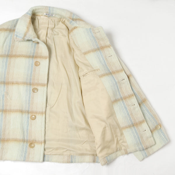 SURI ALPACA SHAGGY CHECK BLOUSON