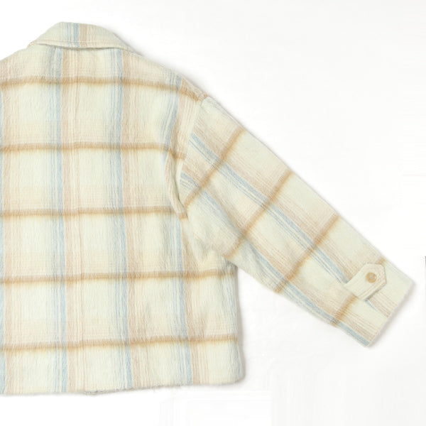 SURI ALPACA SHAGGY CHECK BLOUSON
