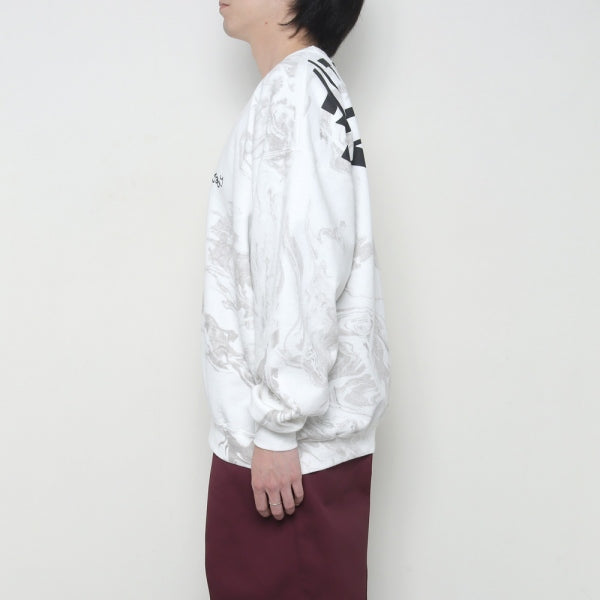 WABI SABI CREW NECK SWEAT -Marble Dye -