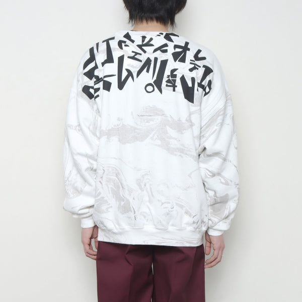 WABI SABI CREW NECK SWEAT -Marble Dye -