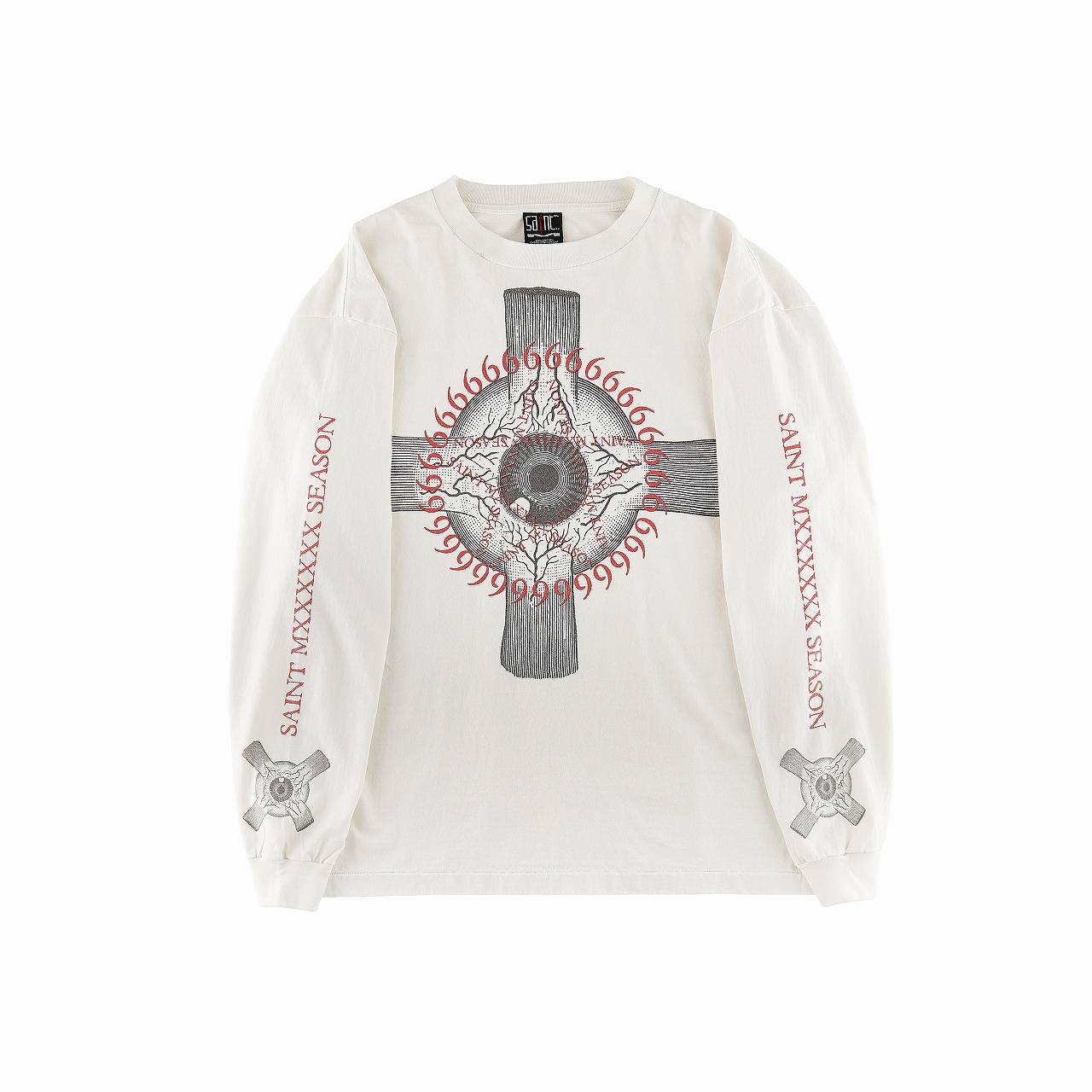 LS TEE/EYEBALL/WHITE