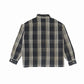 FLANNEL SHIRT/CHECK/BLACK