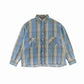 FLANNEL SHIRT/CHECK/BLUE