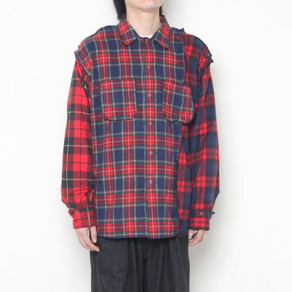 Mountain 嬉しい Research No Sew Shirt 2 チェックシャツ
