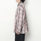 SA-FRANNEL SHIRT / GRY×RD