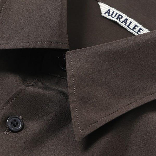 AURALEE 21SS LIGHT SILK SHIRTS メンズ 4 AURALEE) HARD TWIST COTTON SILK VIYELLA SHIRT (A24SS02KV