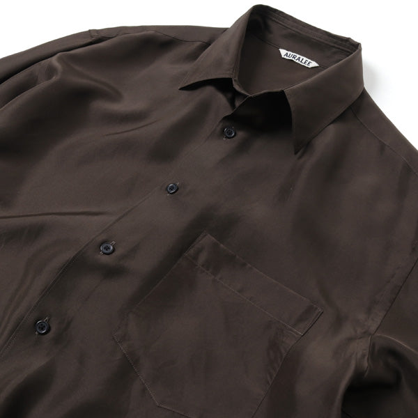 特価 AURALEE 21SS LIGHT SILK SHIRTS メンズ 4 特価 AURALEE 21SS LIGHT SILK SHIRTS メンズ 4 シルクシャツ