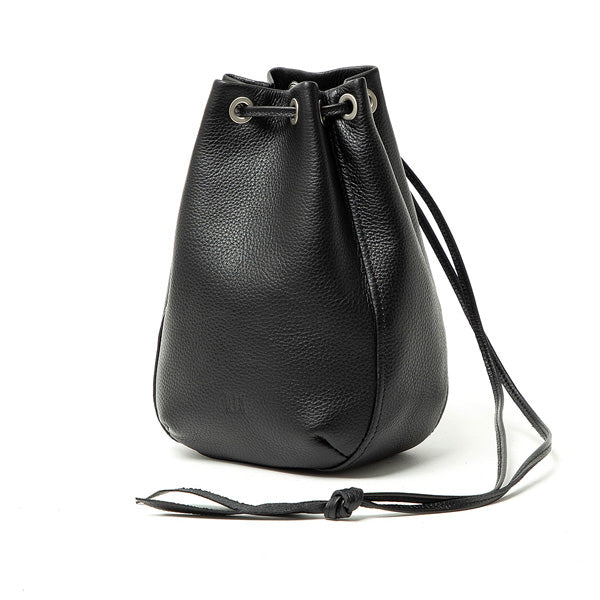 DRAWSTRING POUCH SHRINK LEATHER