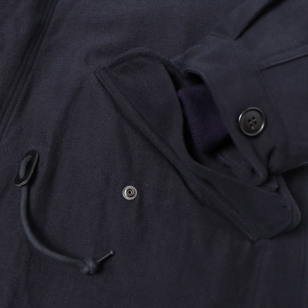 MODS PARKA WOOL LINEN BACK SATIN