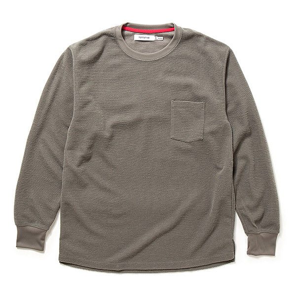 DWELLER L/S TEE WOOL T/C JERSEY