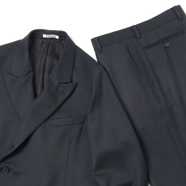 AURALEE WOOL KID MOHAIR KERSEY SLACKS