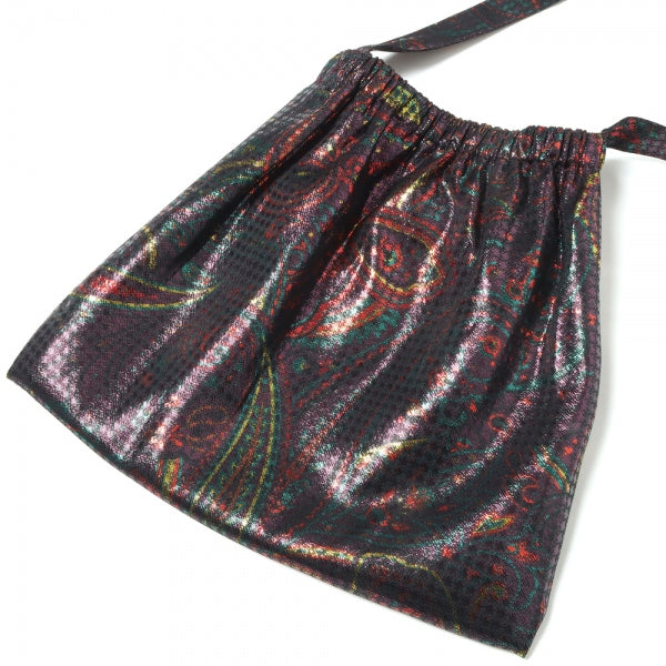 Elastic Pochette- PE/CU Lame Jq. / Paisley Printed