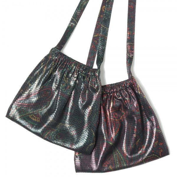 Elastic Pochette- PE/CU Lame Jq. / Paisley Printed